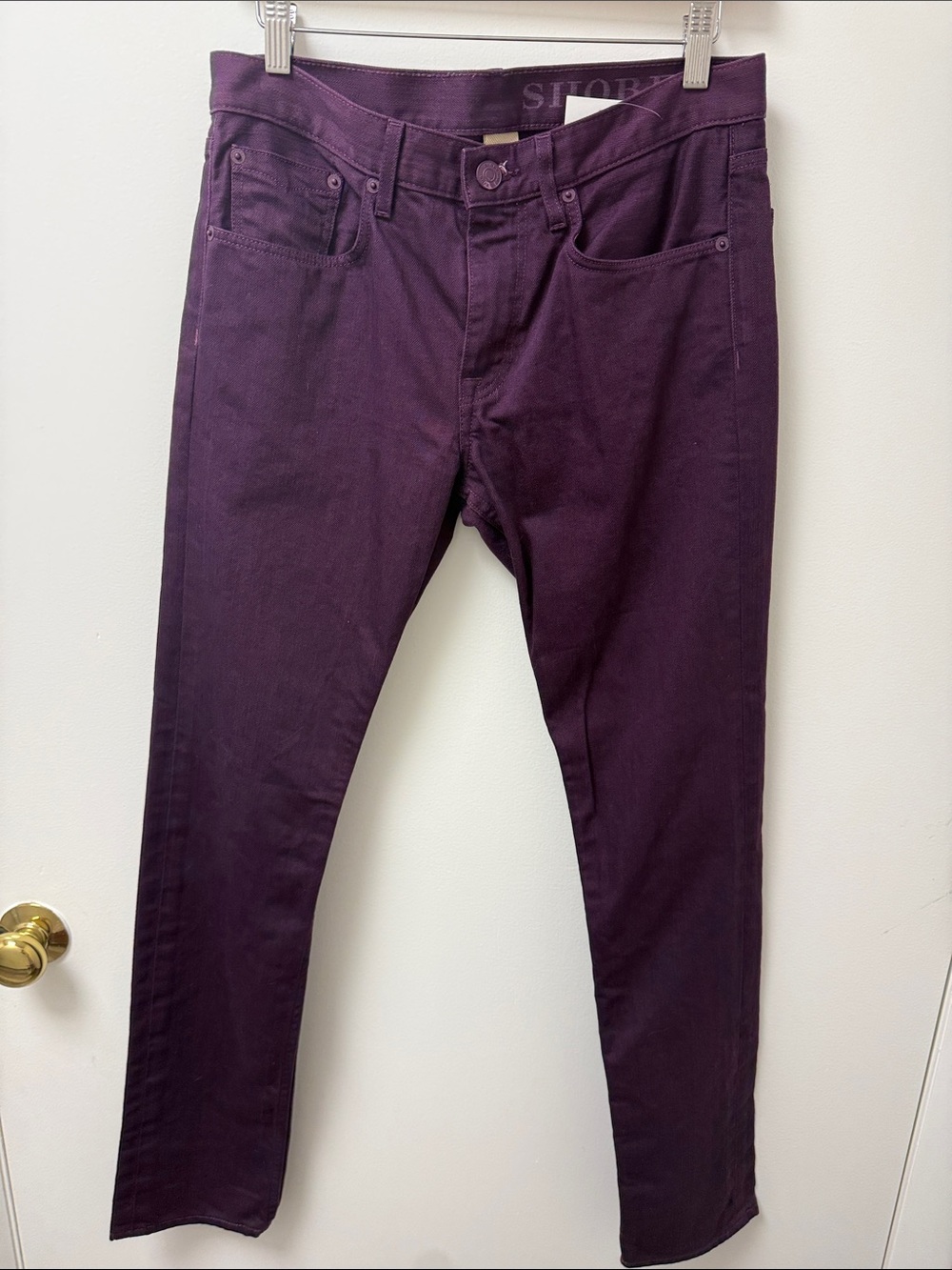 Burberry Purple Button-Front Detail